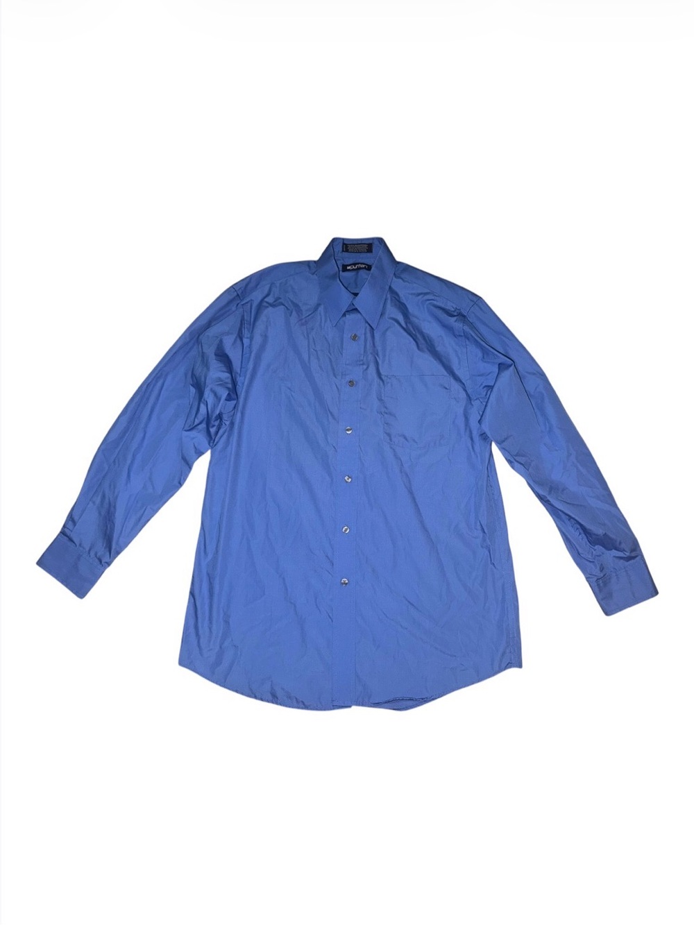 Puritan Men's Blue Solid Dress Shirt 15-15 1/2 32/33